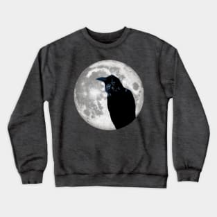 Raven in the moon Crewneck Sweatshirt